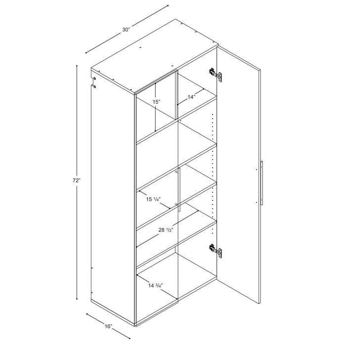 Hangups 30-inch Garage Storage Cabinet - White