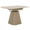 Solene 5-Piece Round Extendable Dining Table Set (32-52 in.) with Upholstered Chairs (Seats 4) | Ensemble de table de salle a manger ronde extensible Solene 5 pieces (32 a 52 po) avec chaises rembourrees (4 places)