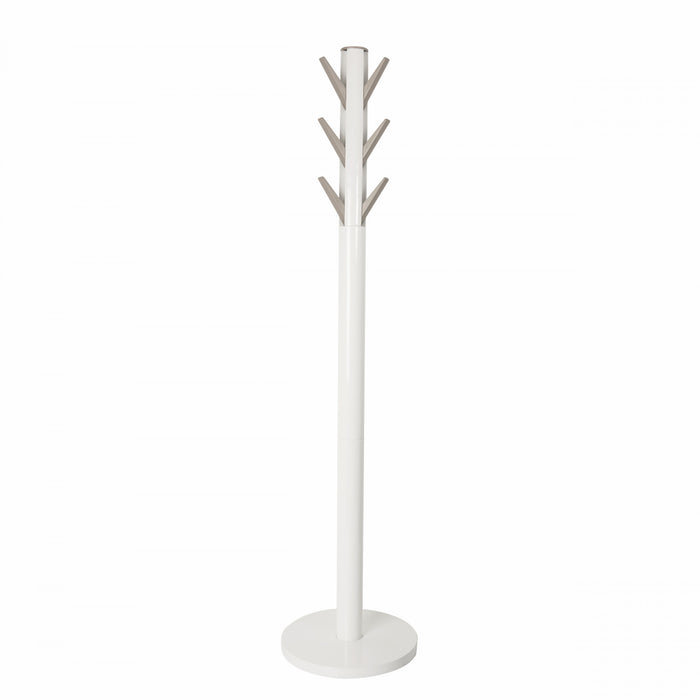 Umbra Modern Wood Flapper Coat Rack - White