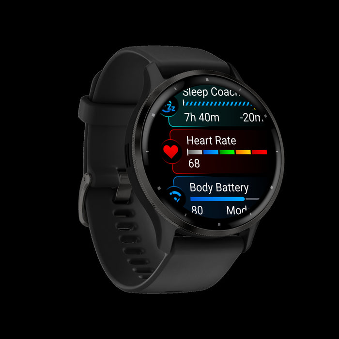 Garmin Venu® 3 Gps Smartwatch - Health Tracker W/14 Days Battery Life, 45mm - Black Case