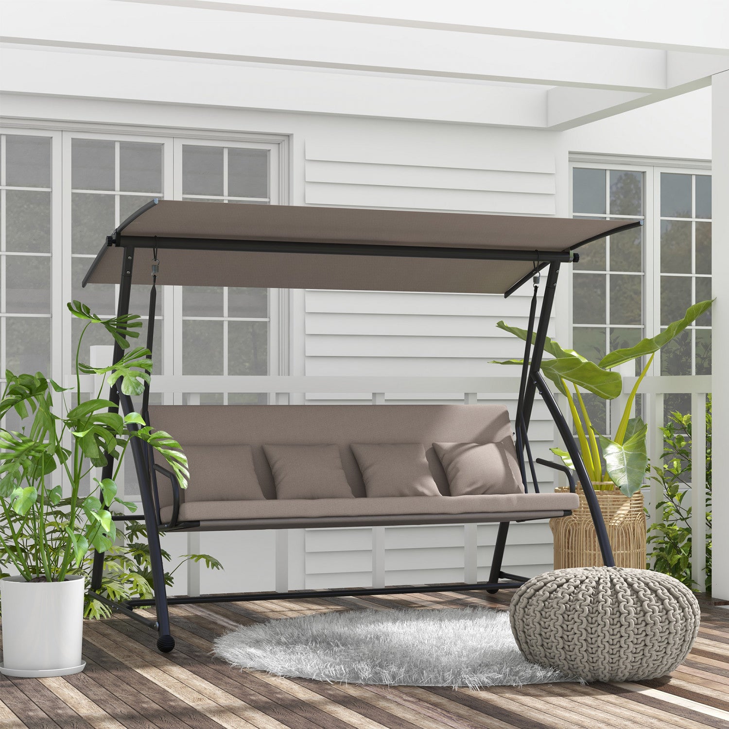 Front Porch Ted's Porch Swings Wooden Swing Plans Polywood