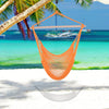 Outsunny Portable Hammock Chair, Hanging Woven Hammock Swing Chair Sleeping Bed For Outdoor Garden Y|Outsunny Portable Suspendu Tisse Hamac Siege Corde Balancoire Chaise Lit De Couchage Pour Exterieur