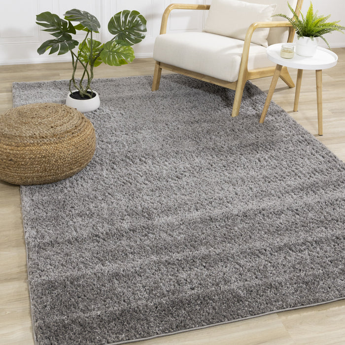 Taylor Dark Grey Comfort Shag Rug, 7'10\" x 10'6\" Indoor Area Rug