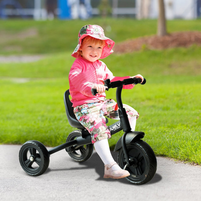 Qaba Kids Tricycle For Children Ages Up To 18 Months, Indoor Outdoor Toddler Trike For Boy And Girl Birthday