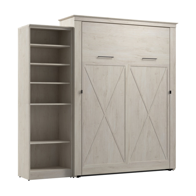 Bestar Key West Queen Murphy Bed with Closet Organizer (94 W) - Lin ...