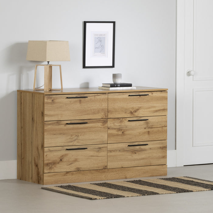 Step One Essential 6-drawer Dresser - Nordik Oak 