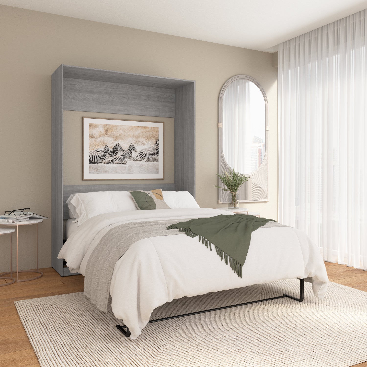 Grey murphy bed discount