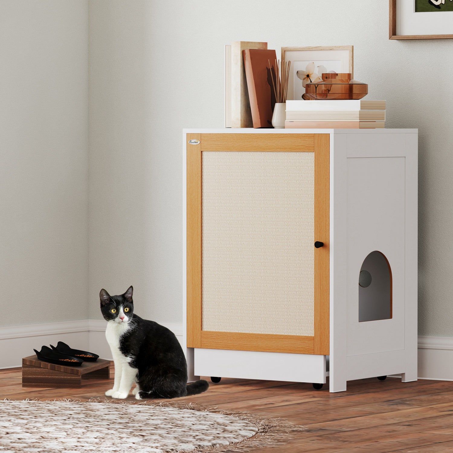 Cat Scratching Wooden Cat Litter Box Kmart Cenadinz Corner Cat