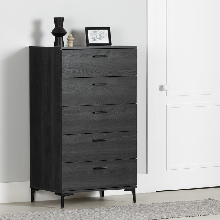 Musano 5-drawer Chest With Metal Legs - Gray Oak 