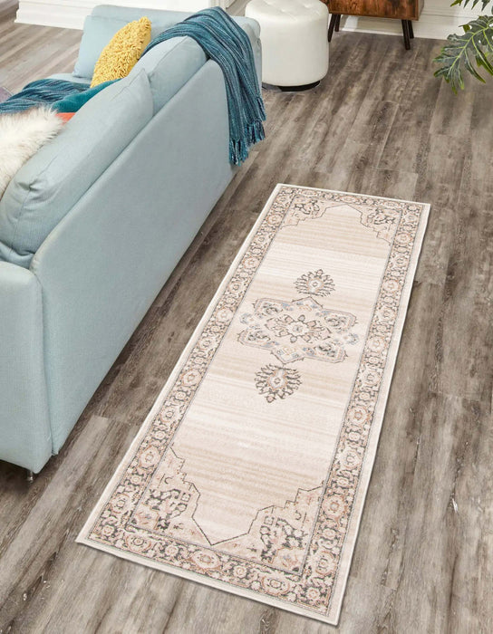 Myra Ivory Runner Area Rug - 2'8\" X 8'2\"   