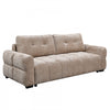 Maeve 92 in. Chenille Tufted Sofa Bed with Under-Seat Storage - Beige | Maeve 92 po. Canape-lit en chenille touffete avec rangement sous l'assise - Beige