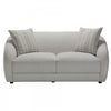 Isla 70 in. Boucle Loveseat with Rounded Barrel Arms and Accent Pillows - Cream | Isla Causeuse 70 po. en boucle avec accoudoirs baril arrondis et coussins decoratifs - Creme