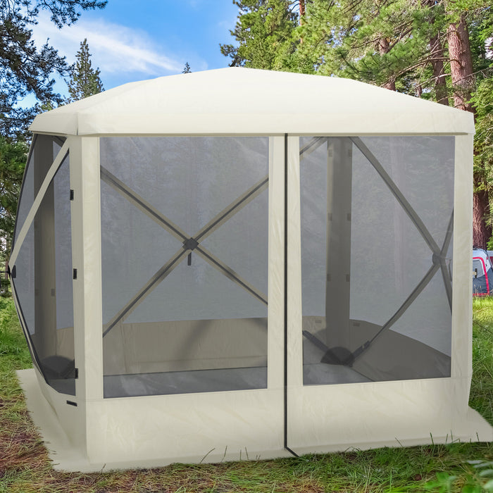 Outsunny Pop-up Screen House Gazebo Camping Outdoor Instant Setup Tent