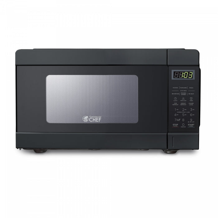 CHM Series Commercial Chef 0.9 Cu. Ft. Countertop Microwave Oven, CHM990B, Black Countertop Microwave Less 1cuft