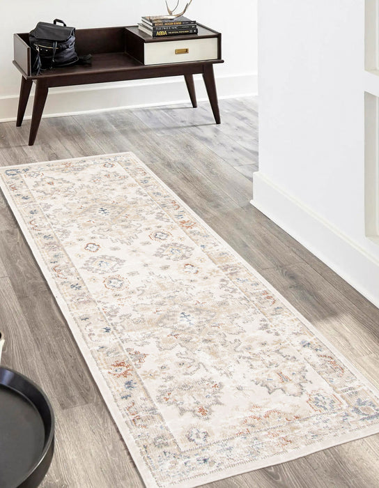 Rococo Ivory Runner Area Rug - 2'8\" X 8'2\"  