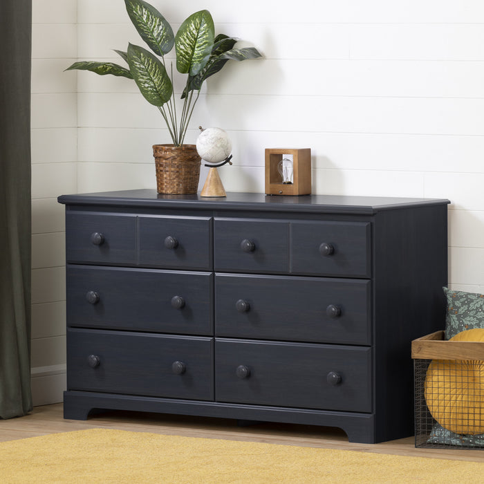 Summer Breeze 6-drawer Dresser - Blueberry 