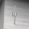 Dainolite Array LED Wall Sconce Vertical 19w Polished Chrome White Acrylic Diffuser Lamp|Applique murale verticale Array de Dainolite en acrylique blanc qui diffuse la lumière, avec fini chromé poli et ampoule à DEL de 19 W
