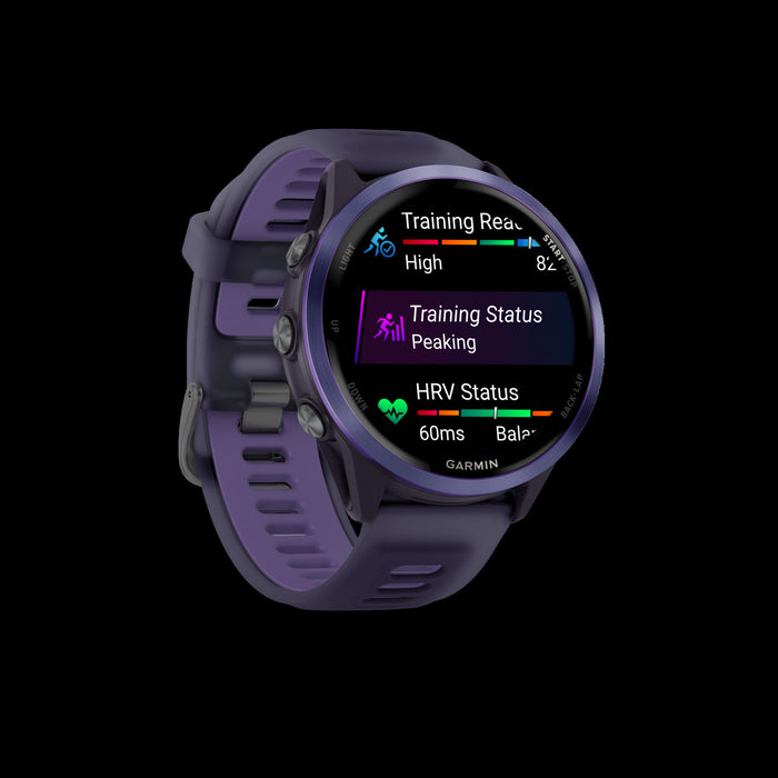 Garmin Forerunner 570 Smartwatch 47mm, Amoled, Indigo Aluminum, Purple/indigo, Gps Fitness Tracker, Running, 11-day Battery