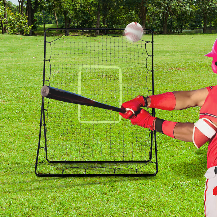Soozier Volleyball Rebounder Net, Adjustable Baseball Lacrosse Training Aid