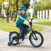 Costway 16" Kids Bike With Adjustable Saddle Handlebar Removable Training Wheels Handbrake Black