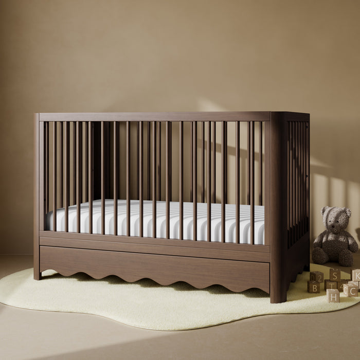 Storkcraft Casablanca Deluxe 5-in-1 Convertible Crib with Drawer - Hazelnut