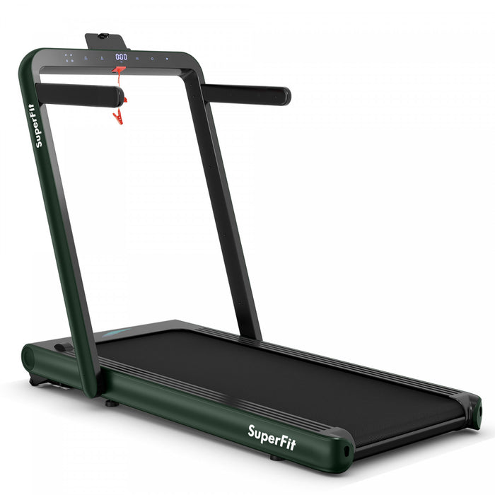 Superfit 4.75hp 2 In 1 Folding Home Treadmill With Remote App Control