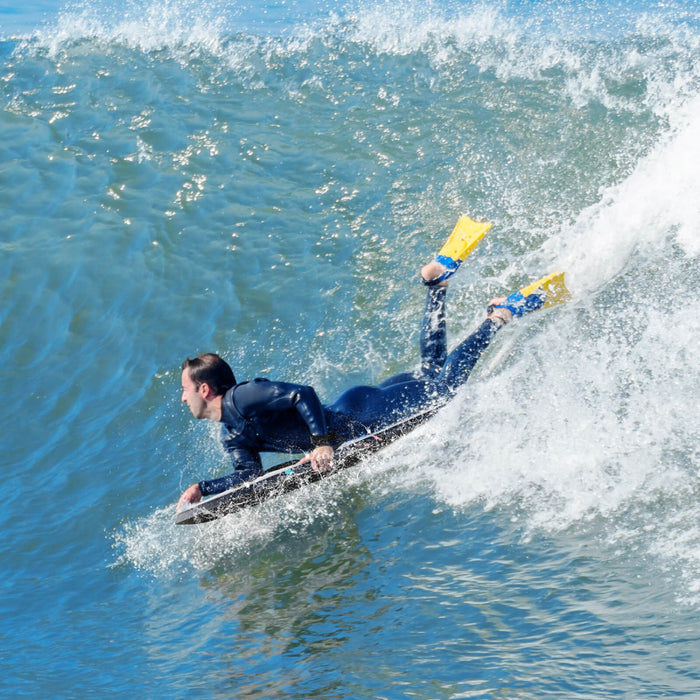 Costway 37\" Lightweight Body Board With Eps Core Xpe Deck Hdpe Bottom Crescent Tail Multi-color