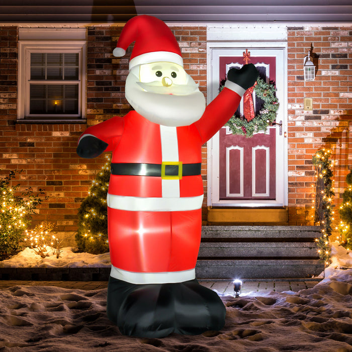 Homcom 8ft Santa Claus Inflatable Christmas Decoration