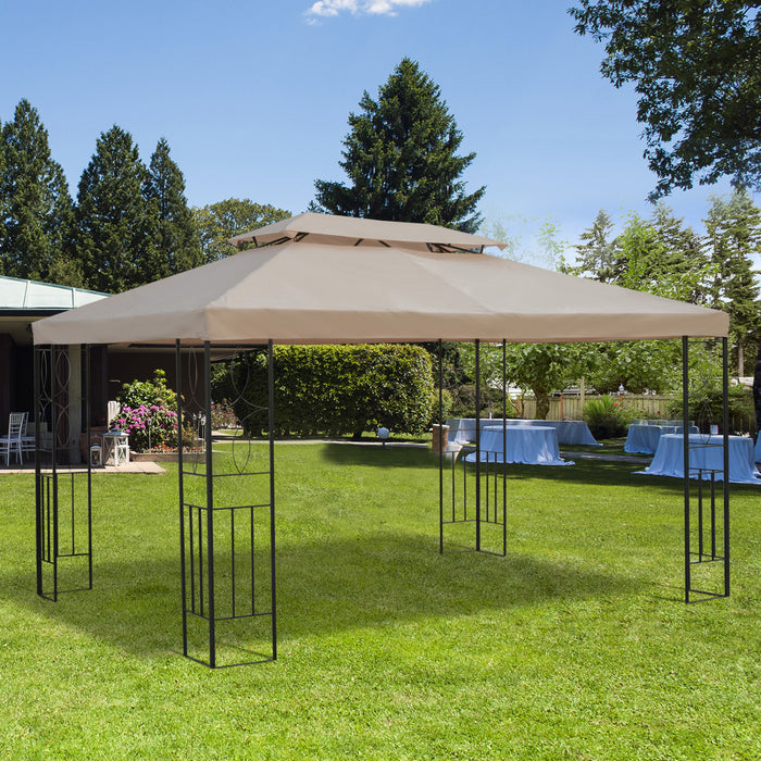 Outsunny 13.1' X 9.8' Gazebo Replacement Canopy For Garden Patio Outdoor
