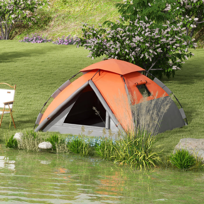 Outsunny Pop Up Camping Tent, With Carry Bag, 3000mm Waterproof