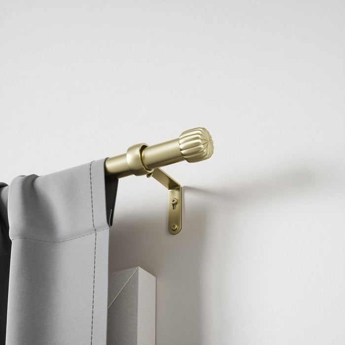 Umbra Cleo Gold Expandable 1\" Curtain Rod - 36\"-66\" 