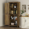 HOMCOM 72" Freestanding Kitchen Pantry, Buffet Cabinet, Brown