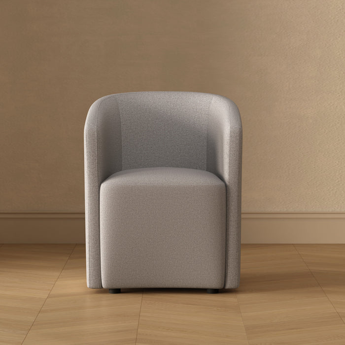 Hearth Contemporary Modern Upholstered Armchair in Light Gray