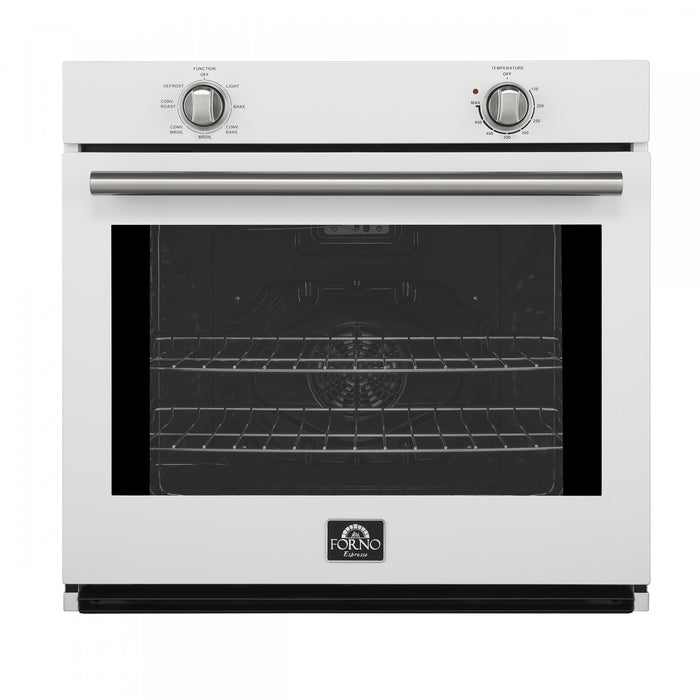Forno Vomero 30\" Single Wall Oven in White, 5 cu.ft. Convection Oven - FBOEL1370-30WHT