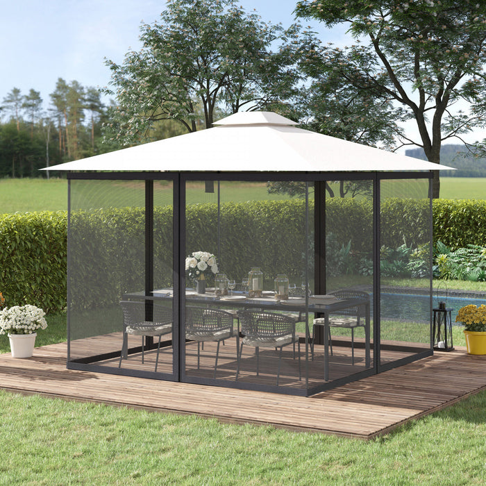 Outsunny 10' X 13' Gazebo Replacement Mosquito Netting Screen Walls