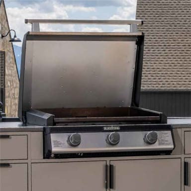 Blackstone 28\" 3-Burner Drop-In Griddle With Hood - 6128