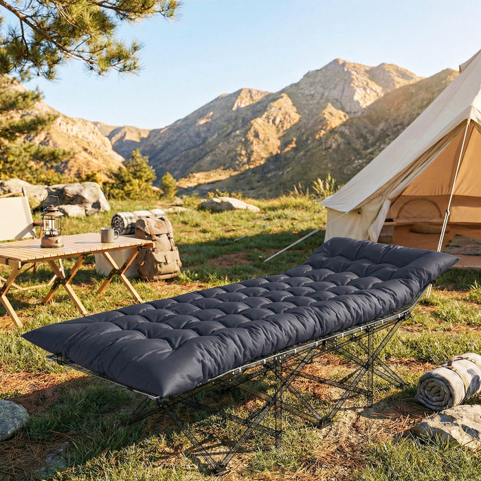 Outsunny Sleeping Mat, Camping Mat Pad with Elastic Straps