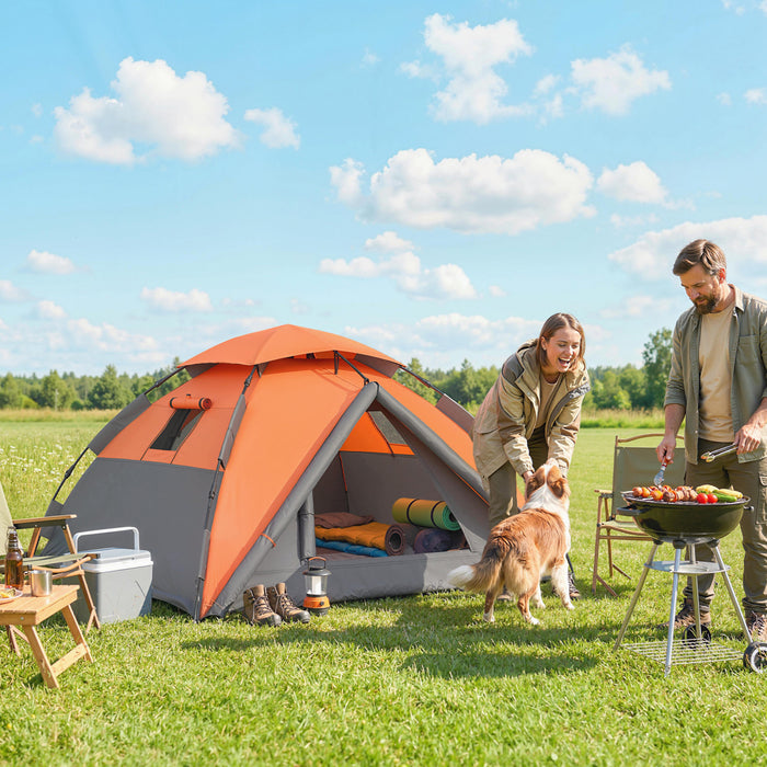 Outsunny Pop up Camping Tent, with Carry Bag, 3000mm Waterproof