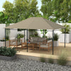 Outsunny 10' X 13' Gazebo Canopy Replacement, Outdoor Gazebo Cover Top Roof Replacement With Vents A|Outsunny 10' X 13' Couverture De Toit De Remplacement, Kaki