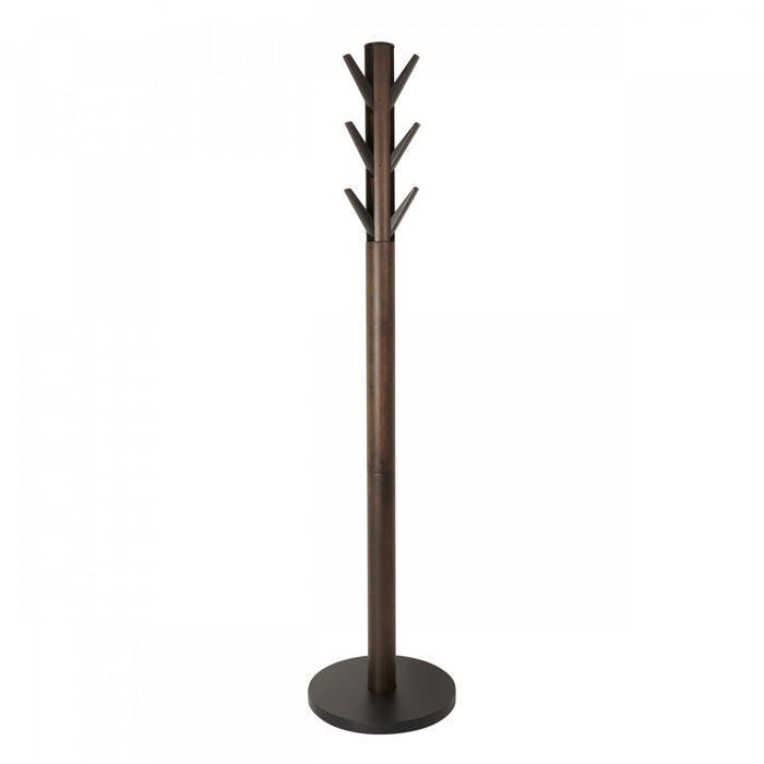 Umbra Modern Wood Flapper Coat Rack - Black and Walnut