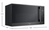 LG 1.8 Cu. Ft. Smart Over-the-Range Microwave with EasyClean® - Black Stainless -MVEM1825Z | Four à micro-ondes à hotte intégrée intelligent LG de 1,8 pi3 avec EasyCleanMC - Acier inoxydable noir - MVEM1825Z