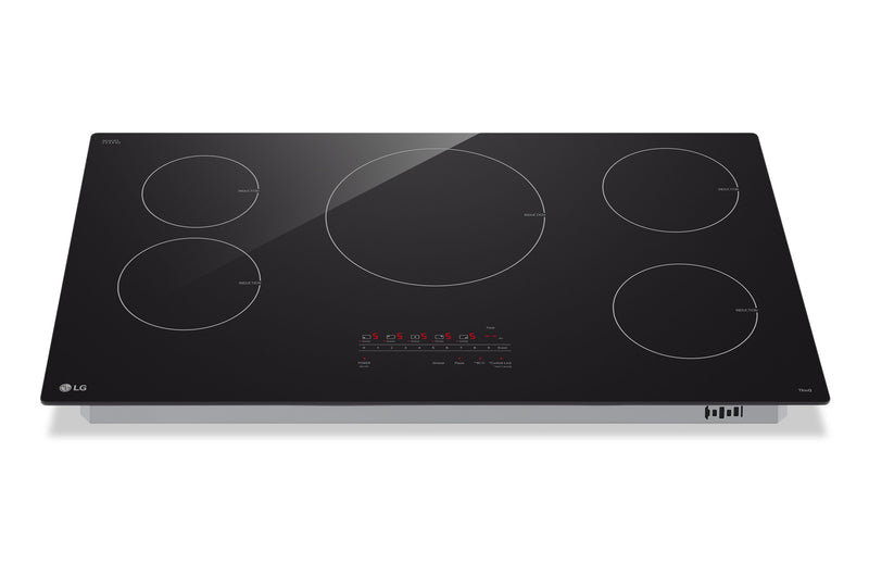 LG 36” Smart Induction Cooktop with UltraHeat™ 4.3kW Element – Black - CBIH3613BE