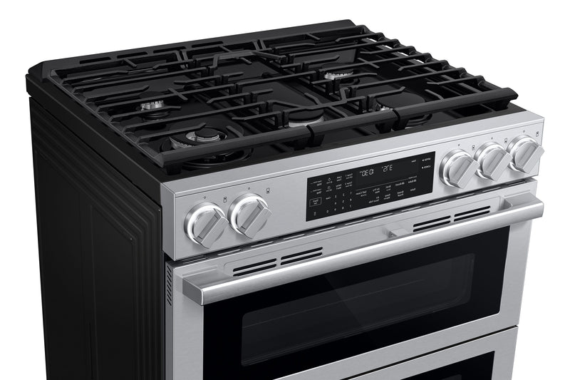 Samsung 6.0 Cu. Ft. Gas Slide-In Flex Duo™ Range with Air Fry Max – Silver - NSG90H60DRAA