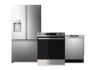 Hisense 3-Piece Kitchen Appliance Package – Stainless Steel - HI07KPK3 | Ensemble de 3 électroménagers Hisense pour la cuisine - acier inoxydable - HI07KPK3