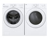 LG 5.2 Cu. Ft. Ultra Large Front Load Washer and 7.4 Cu. Ft. Electric Dryer with AI Sensor Dry® – White