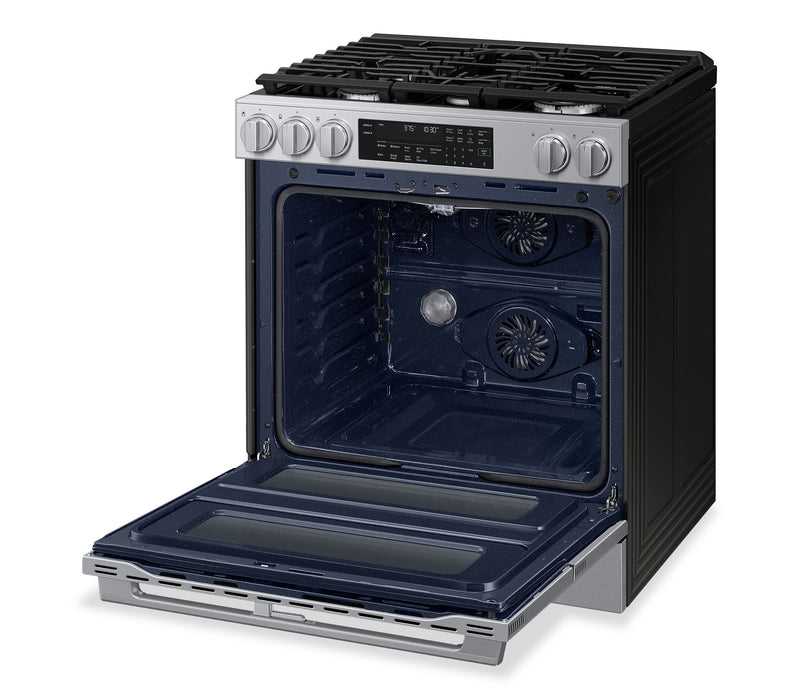 Samsung 6.0 Cu. Ft. Gas Slide-In Flex Duo™ Range with Air Fry Max – Silver - NSG90H60DRAA