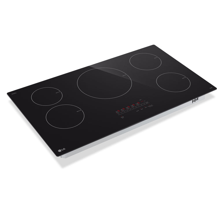 LG 36” Smart Induction Cooktop with UltraHeat™ 4.3kW Element – Black - CBIH3613BE