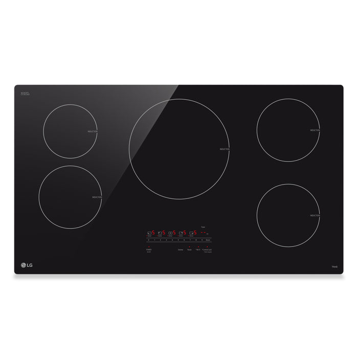 LG 36” Smart Induction Cooktop with UltraHeat™ 4.3kW Element – Black - CBIH3613BE