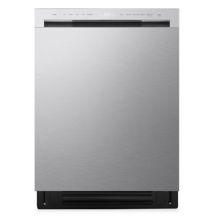 LG 23.7” 48 dBA Front Control Dishwasher - Fingerprint Resistant Stainless Steel - LDNFC33LS