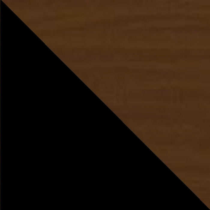 Manhattan Comfort Mosholu 3-Shelf Accent Cabinet - Black & Nut Brown